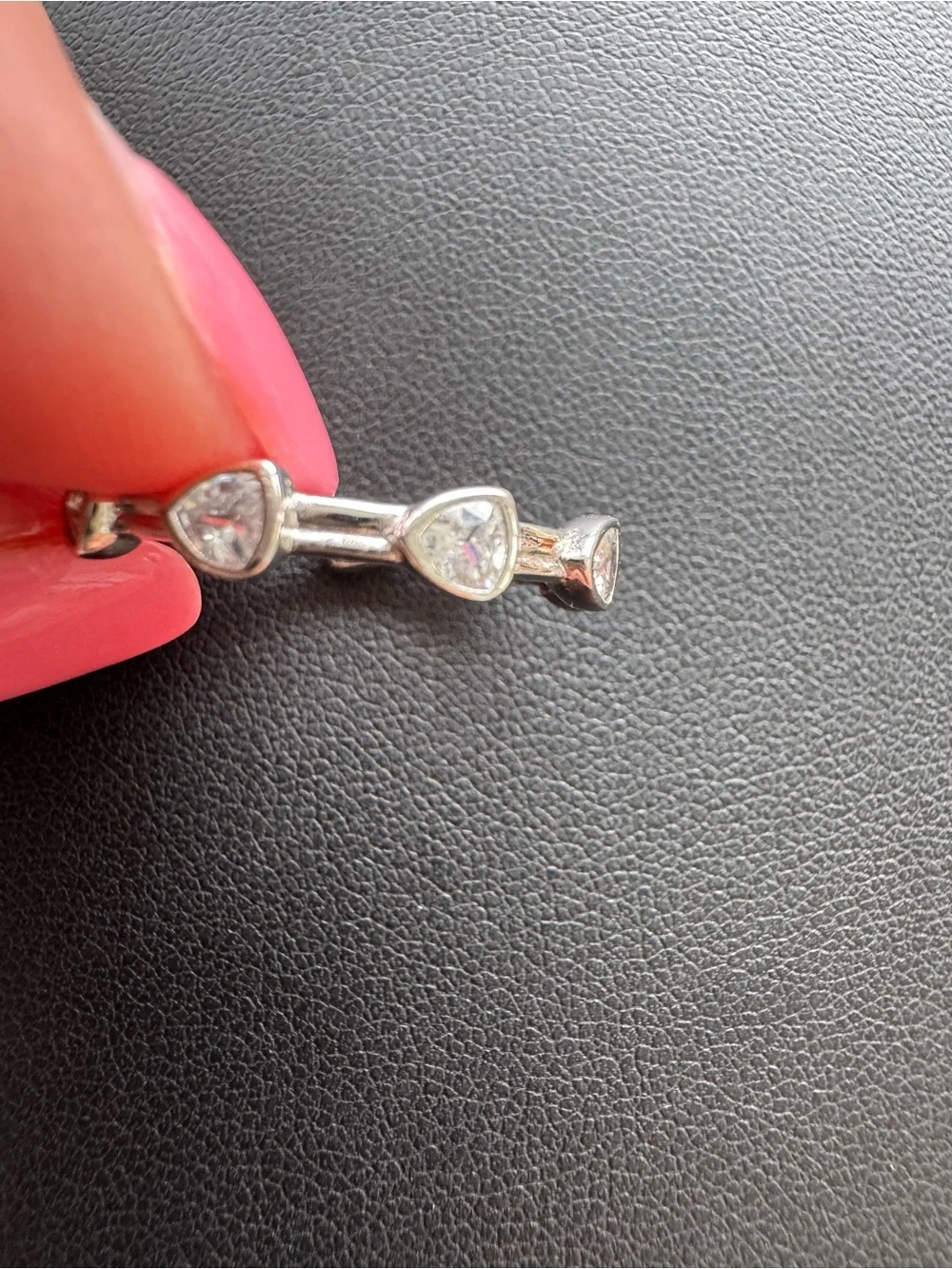 Kendra Scott Arden Silver & White Crystal Eternity Ring